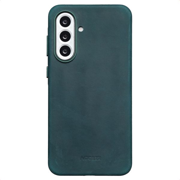 Accezz Vintage Leather Magsafe Backcover Samsung Galaxy A56 - Smokey Green