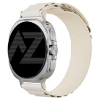 Accezz Nylon Alpine bandje Samsung Galaxy Watch Ultra 2 (2026) / Ultra (2024/2025) - Sterrenlicht