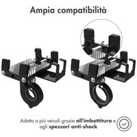 Accezz Telefoonhouder fiets - Verstelbaar - Universeel - Aluminium - Zwart