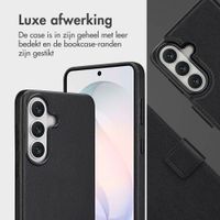 Accezz Leather Bookcase 2-in-1 met MagSafe Samsung Galaxy S26 - Onyx Black