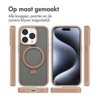 Accezz Ring Stand Backcover met MagSafe Apple iPhone 15 Pro - Brown