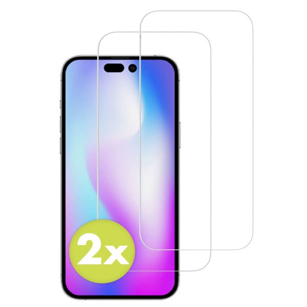 Accezz Gehard Glas Screenprotector 2-pack Apple iPhone 14 Pro