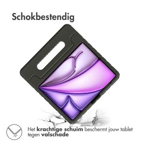 Accezz Kidsproof Backcover met handvat iPad Air 11 inch (2024) M2 - Zwart