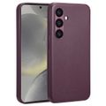 Accezz MagSafe Leather Backcover Samsung Galaxy S24 - Heath Purple