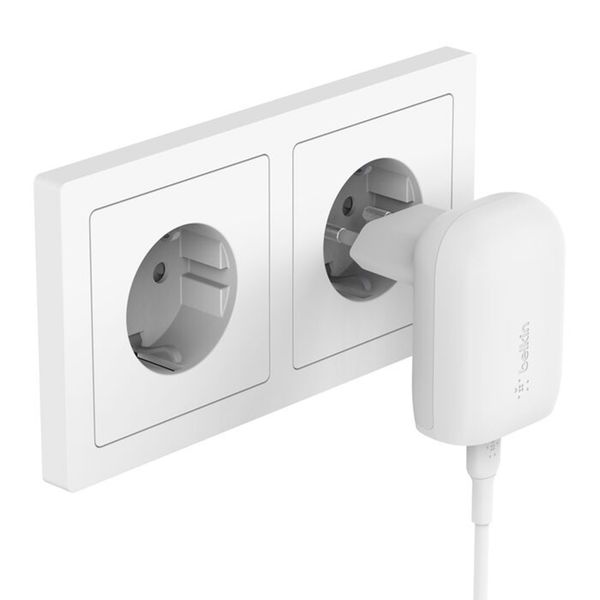 Belkin Boost↑Charge™ Adapter met kabel - USB-C naar USB-C - 1 meter - 30W - Wit