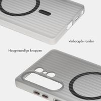 Accezz Lite Backcover met MagSafe | Fluted | Samsung Galaxy S25 Ultra - Smokey Matte