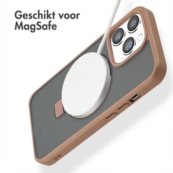 Accezz Ring Stand Backcover met MagSafe Apple iPhone 13 Pro - Bruin