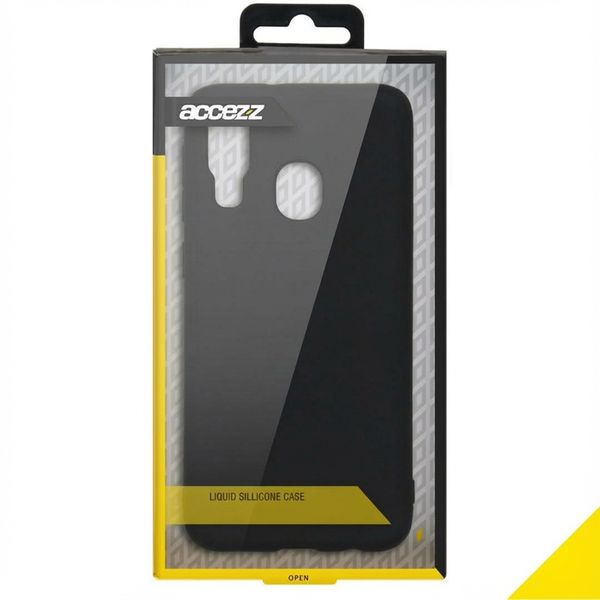 Accezz Liquid Silicone Backcover Samsung Galaxy A40 - Donkerblauw