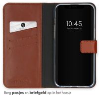 Selencia Echt Leren Bookcase Apple iPhone 15 Plus - Lichtbruin