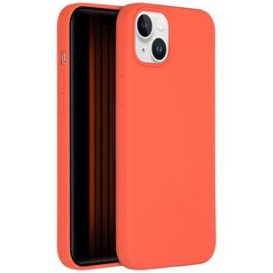 Accezz Liquid Silicone Backcover met MagSafe iPhone 15 Plus - Nectarine