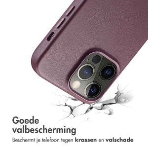 Accezz MagSafe Leather Backcover iPhone 14 Pro Max - Heath Purple