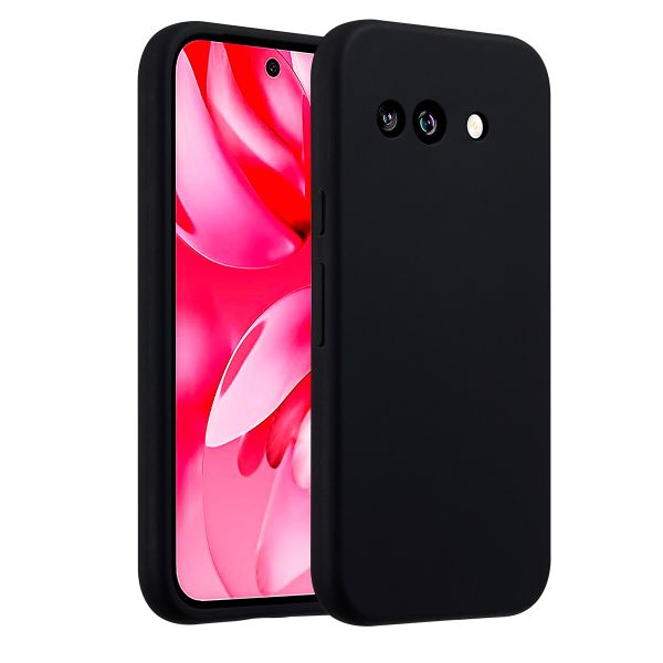 Accezz Liquid Silicone Backcover Google Pixel 9a - Zwart