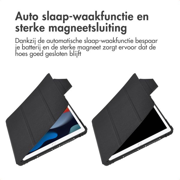 Accezz Rugged Trifold Bookcase Apple iPad 9 (2021) 10.2 inch / iPad 8 (2020) 10.2 inch / iPad 7 (2019) 10.2 inch - Zwart