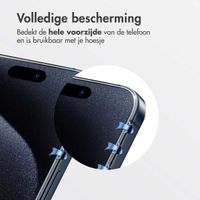 Accezz Gehard Glas Screenprotector + Applicator iPhone 15 Pro Max