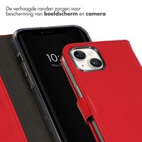 Selencia Echt Leren Bookcase Apple iPhone 15 Plus - Rood