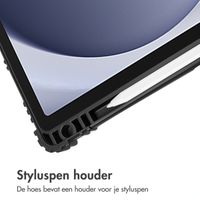 Accezz Rugged Trifold Bookcase Samsung Galaxy Tab A9 Plus - Donkerblauw