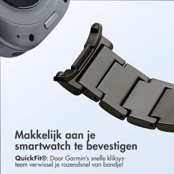 Accezz Mat Titanium bandje voor de Samsung Galaxy Watch Ultra (2024/2025) - Zwart