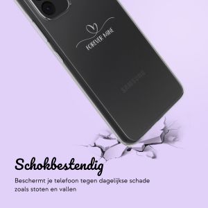 Gepersonaliseerd hoesje met sierlijk hartje Samsung Galaxy A53 - Transparant