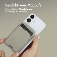 Accezz Leren Wallet met standaard voor MagSafe - Light Grey