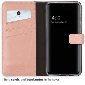 Selencia Echt Lederen Bookcase Samsung Galaxy A53 - Dusty Pink