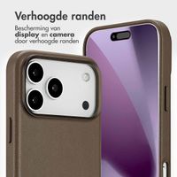 Accezz Leather Bookcase 2-in-1 met MagSafe Apple iPhone 17 Pro Max - Coffee