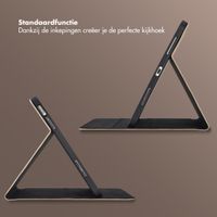 Selencia Riva Bookcase Apple iPad 11 (2025) 11 inch A16 / iPad 10 (2022) 10.9 inch - Mocha Brown