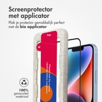 Accezz Gehard Glas Full Cover Screenprotector met applicator iPhone 13 / 13 Pro / 14 / 16e