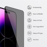 Accezz Gehard Glas Privacy Screenprotector + Applicator Apple iPhone 13 / 13 Pro / 14 / 16e