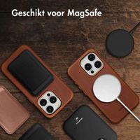 Accezz Vintage Leather Magsafe Backcover Apple iPhone 15 Pro - Tabacco Cognac