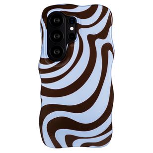 Selencia Vivid Wavy Backcover met MagSafe Samsung Galaxy S26 Ultra - Dream Swirl Chocolate