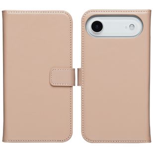 Selencia Echt Leren Bookcase Apple iPhone 17 Air - Dusty Pink