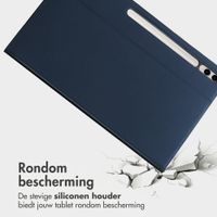 Accezz Classic Tablet Case Samsung Galaxy Tab S10 Ultra / Tab S9 Ultra - Donkerblauw