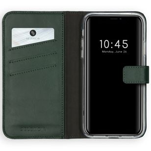 Selencia Echt Leren Bookcase Apple iPhone 11 - Groen