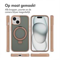 Accezz Ring Stand Backcover met MagSafe Apple iPhone 15 - Bruin