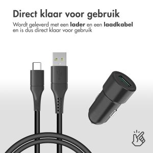 Accezz Telefoonhouder auto - Draadloze oplader - Dashboard en voorruit - Zwart