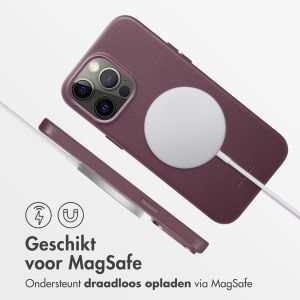 Accezz MagSafe Leather Backcover iPhone 14 Pro Max - Heath Purple