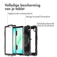 Accezz Rugged Backcover met schouderstrap Samsung Galaxy Tab A11 Plus - Zwart