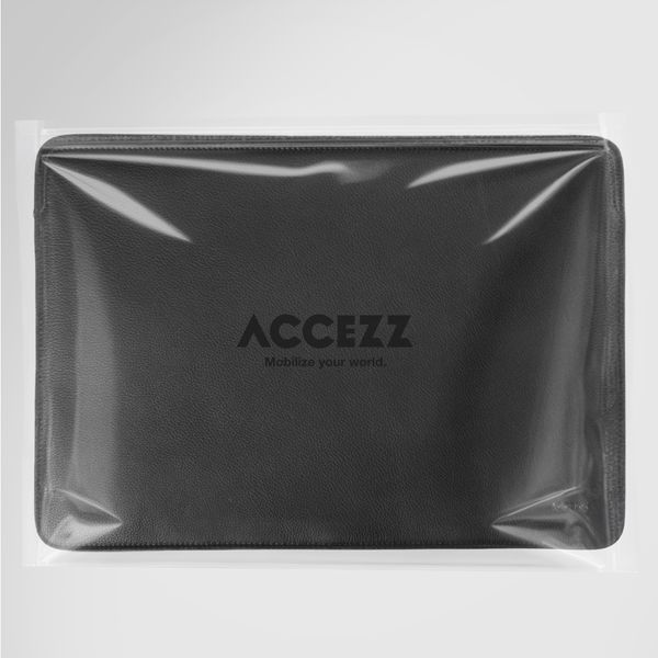 Accezz Leather Laptop hoes Apple MacBook 13 inch - Laptopsleeve - Zwart