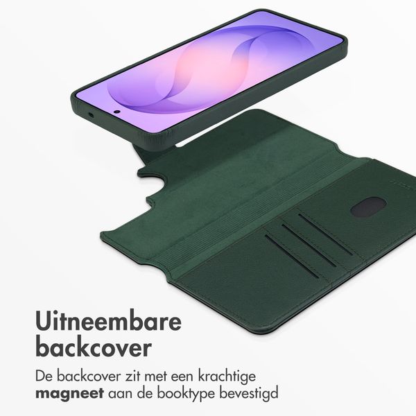 Accezz Leather Bookcase 2-in-1 met MagSafe Samsung Galaxy S26 Ultra - Cedar Green