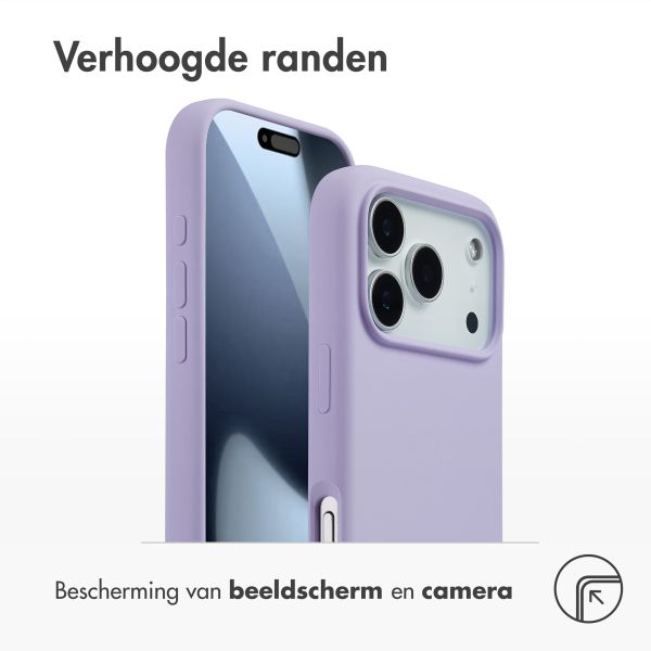 Accezz Liquid Silicone Backcover met MagSafe Apple iPhone 17 Pro - Purple