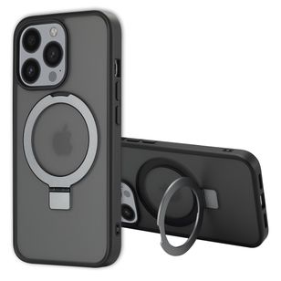 Accezz Ring Stand Backcover met MagSafe Apple iPhone 13 Pro - Zwart