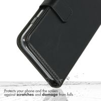 Selencia Echt Leren Bookcase Apple iPhone 13 - Zwart