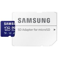 Samsung PRO Plus microSD 2023 - 128GB - inclusief SD Adapter - UHS-I/U3/Full HD/4K UHD