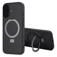 Accezz Ring Stand Backcover met MagSafe Apple iPhone 16 - Zwart