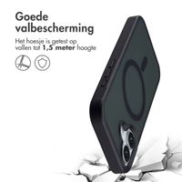 Accezz Rugged Frosted MagSafe Backcover Apple iPhone 17 - Zwart
