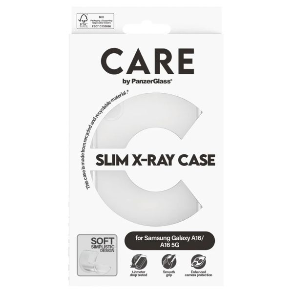 CARE by PanzerGlass Fashion Backcover XR voor de Samsung Galaxy A16 (5G) - Transparant