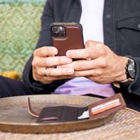 Accezz Premium Leather 2 in 1 Wallet Bookcase Samsung Galaxy A35 - Bruin