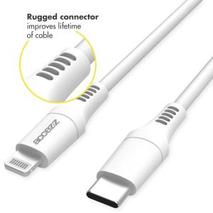 Accezz Lightning naar USB-C kabel - MFi certificering - 2 meter - Wit