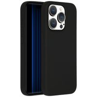 Accezz Liquid Silicone Backcover met MagSafe Apple iPhone 15 Pro - Zwart