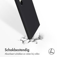 Accezz Liquid Silicone Backcover Samsung Galaxy S23 Ultra - Zwart